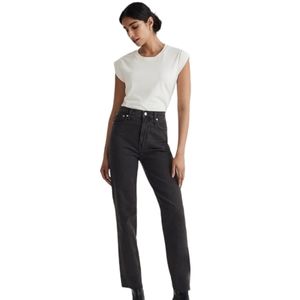 Madewell Perfect Vintage Straight Jeans Black size 31